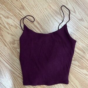 Garage maroon tank, size small